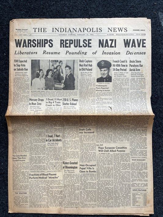 1944 World War 2 5th Army Invades Anzio Beachhead – Battle of Anzio Operation Shingle – Allied Capture of Rome Italy – Original Vintage