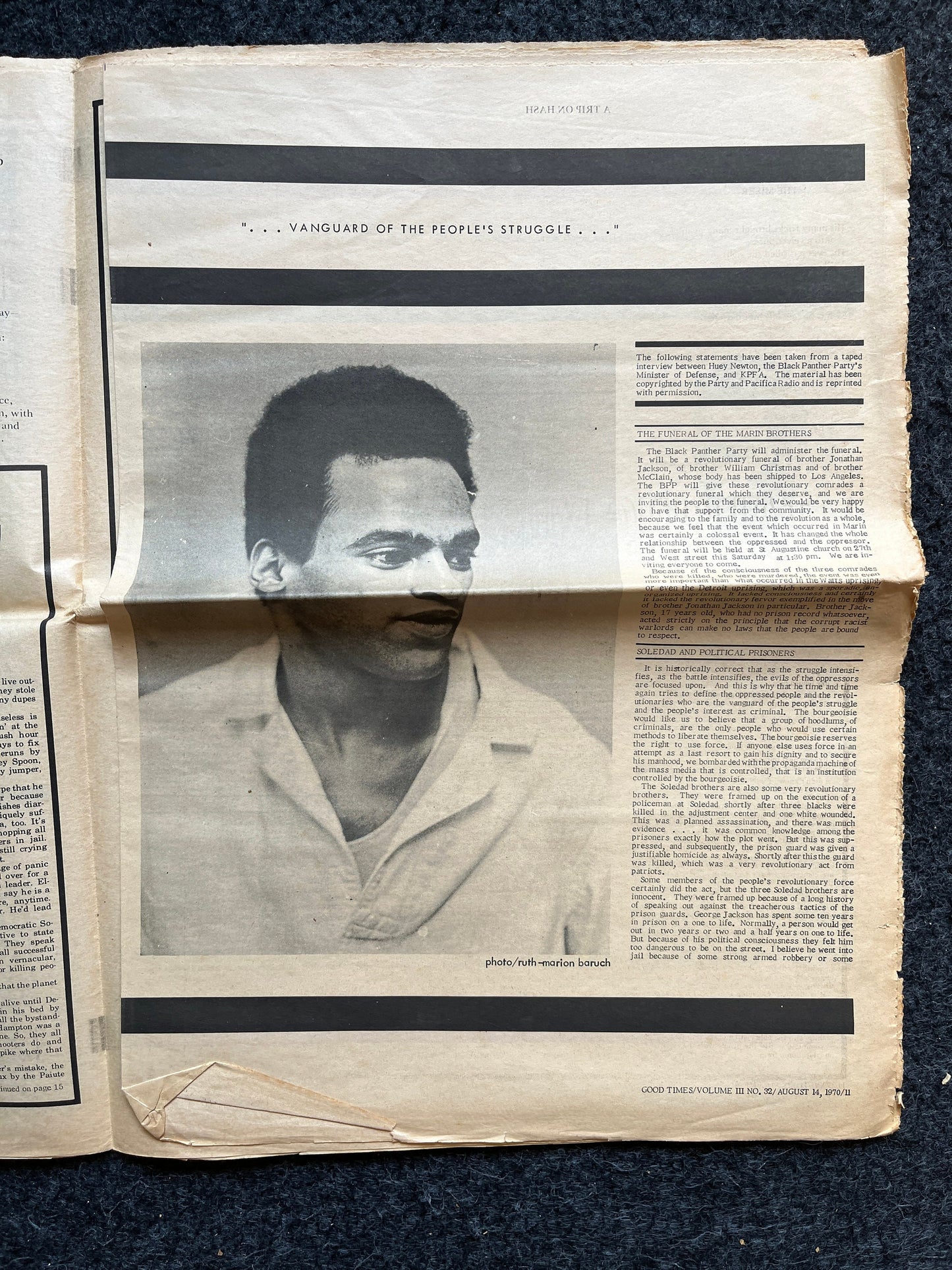 1970s High Times Underground Newspaper, Black Panther Party, Vintage Antique Collectibles, Hippie Grunge Art Gifts, San Francisco Gifts