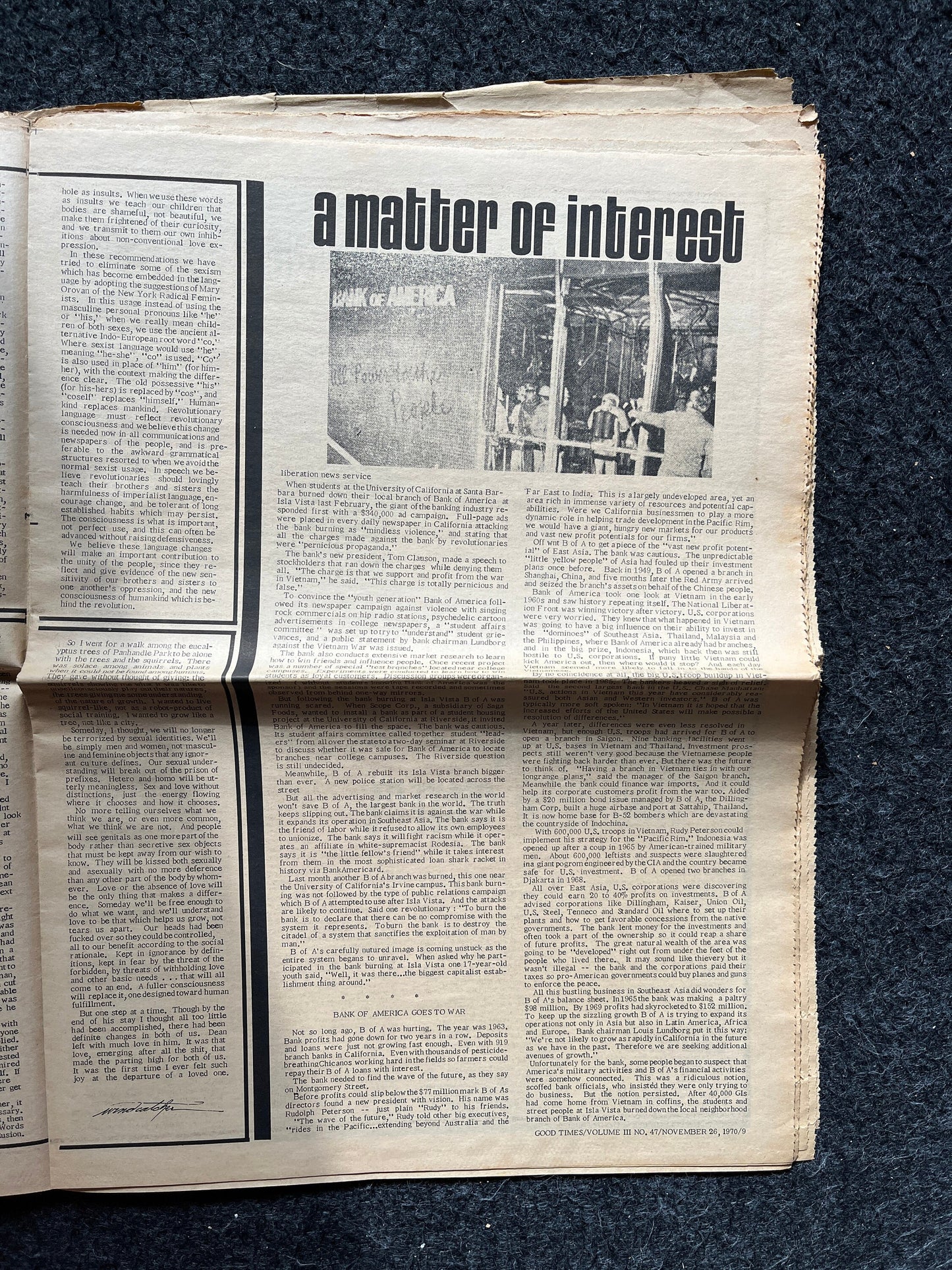 1970s High Times Underground Newspaper, Black Panther Party, Vintage Antique Collectibles, Hippie Grunge Art Gifts, San Francisco Gifts