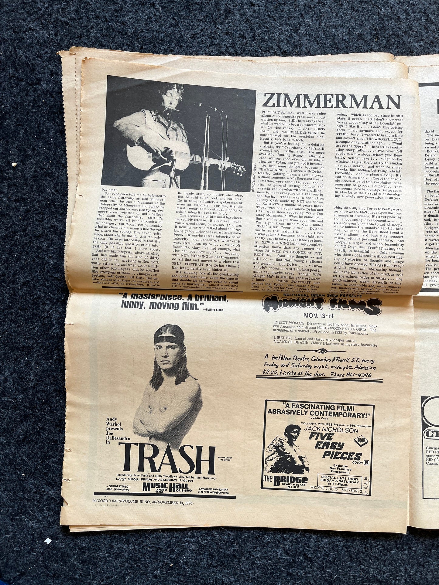 1970s Bombing of Cambodia, High Times Underground Newspaper, Black Panther Party, Vintage Antique Collectibles, San Francisco Gifts