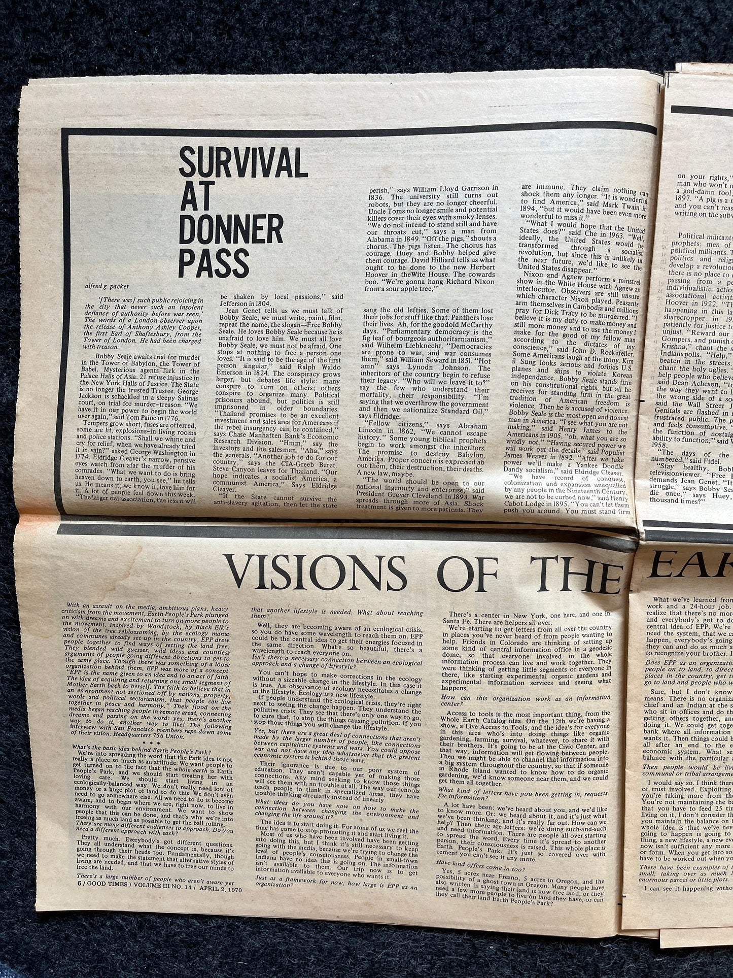1970s Native American High Times Underground Newspaper, Black Panther Party, Vintage Antique Collectibles, Art Gifts, San Francisco Gifts