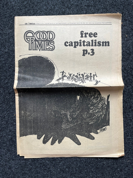 1970s High Times Underground Newspaper, Black Panther Party, Vintage Antique Collectibles, Hippie Grunge Art Gifts, San Francisco Gifts