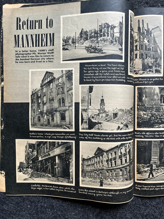 1943 GI Sketchbook WW2 Yank Magazine Collectible Military Magazine Memorabilia, Anniversary Gifts For Him, Vintage Military Wall Decoration