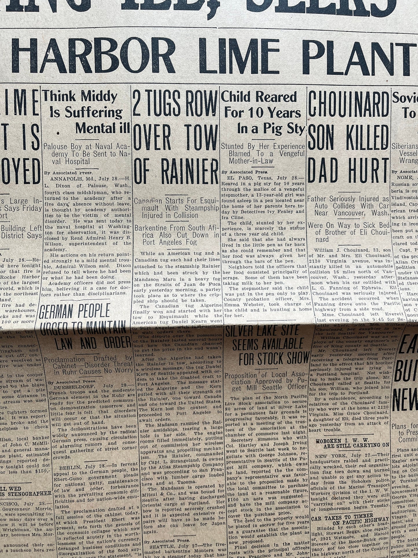 Vintage Warren G. Harding 29th President Election and Inauguration Newspapers - Day Of - TeaPot Dome Scandal