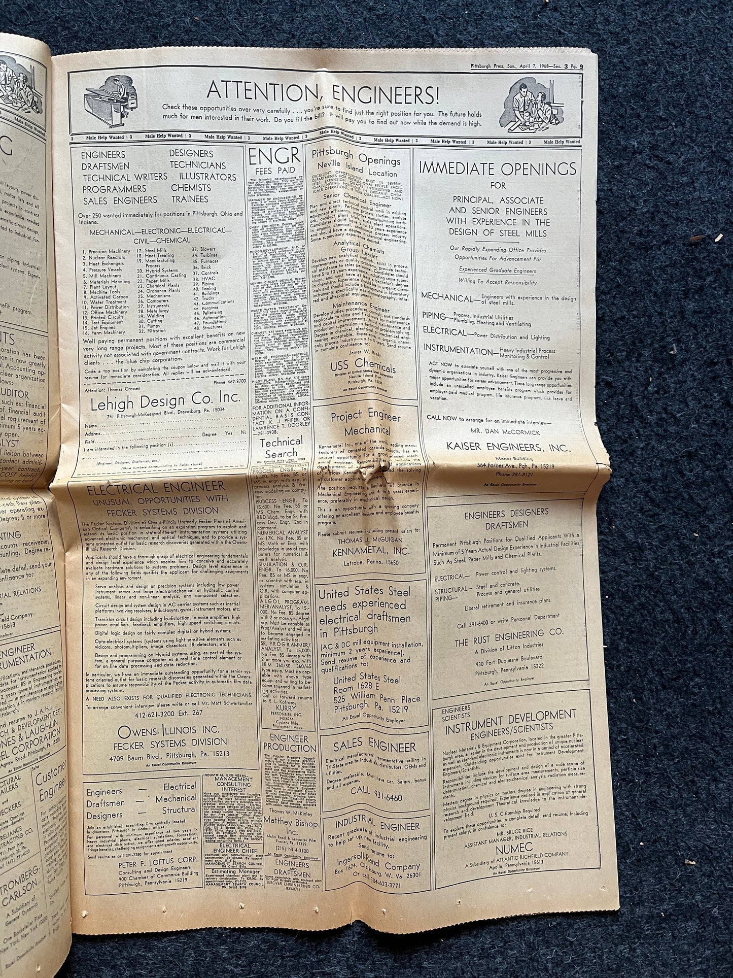 1968 MLK Jr Assassination Newspaper - 3 Days After Death - Vietnam War - Civil Rights Movement - Social Justice - Black Leaders - Race US