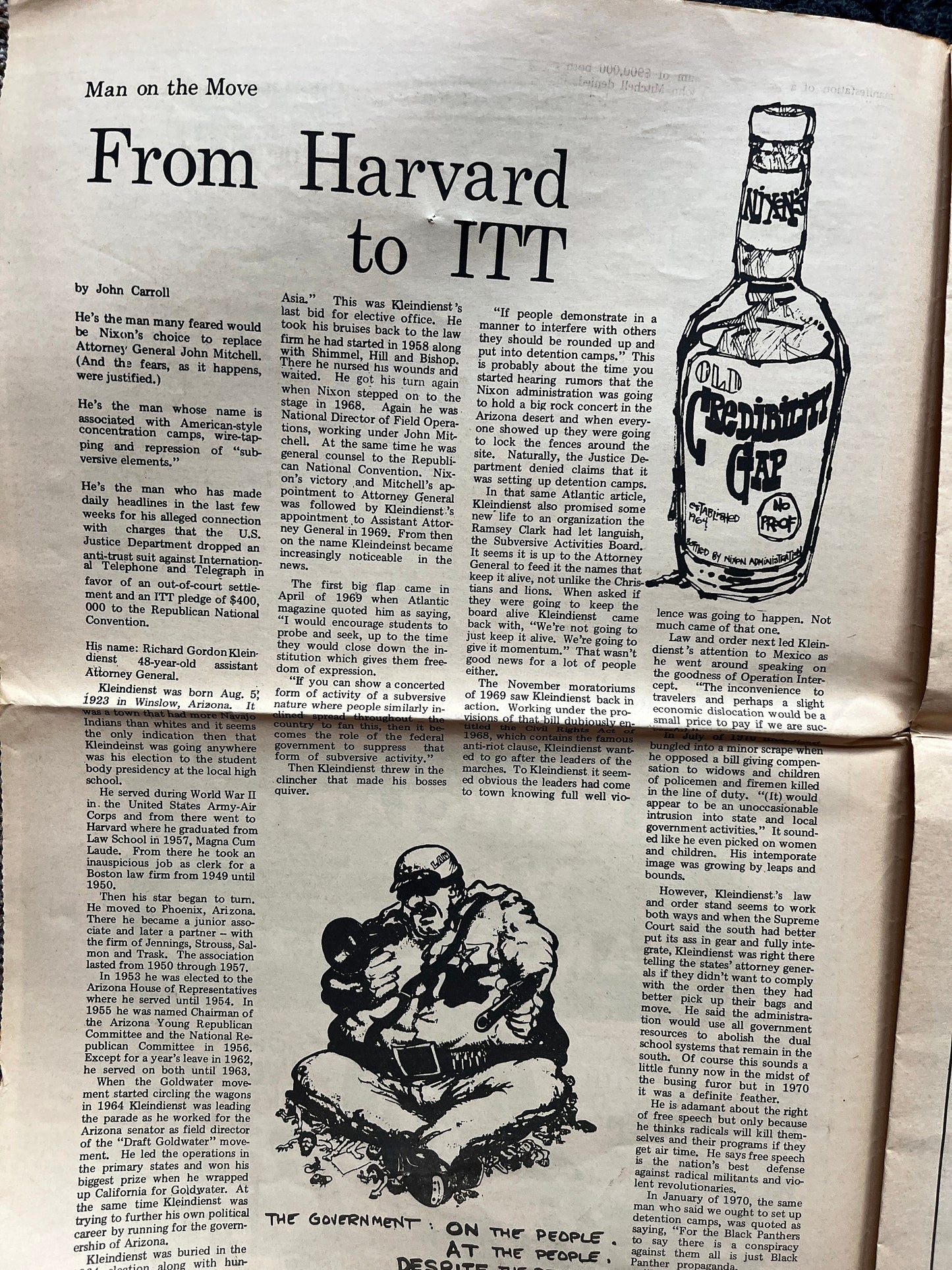 1970s Psycho Therapy Mental Health Space City Houston Texas Underground Newspaper, Black Panther Party, Vintage Antique Collectibles