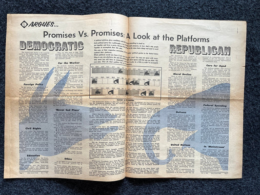 1970s Childrens Cold War Newspaper, Vintage Antique Collectibles, Original Childrens Educational Item, Gifts for Teachers, Gifts for Kids