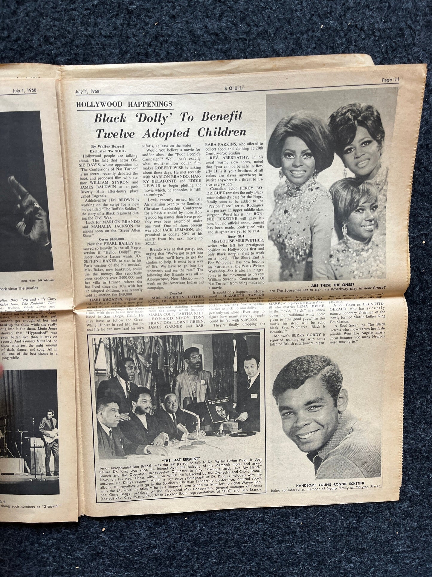 1970s Soul Music Underground Newspaper, Rock and Roll, Vintage Antique Collectibles, San Francisco Gifts, Anarchist Gifts, Grunge Artwork