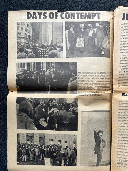 1972 Nixon in Space City Houston Texas Underground Newspaper, Black Panther Party, Vintage Antique Collectibles, Hippie Grunge Art Gifts,