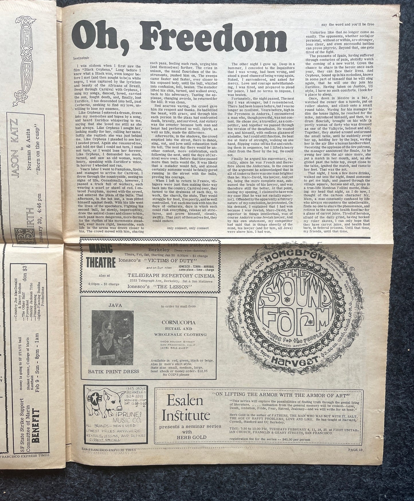 1970s Native American Underground Newspaper, Black Panther Party, Vintage Antique Collectibles, San Francisco Gifts, Indian Artwork