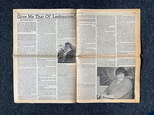 1980s LGBT Newspaper, LGBTQIA Memorabilia, Queer Gifts Artworks, Lesbian gift, Underground Newspaper, Gay Books Magazines, Boston History