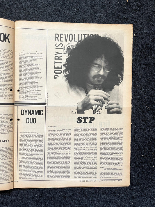 1969 ACAB Anti Cop Leftist Newspaper Vintage Ephemera Gifts, Vintage Zine, Good Times Decor, Black Panther Party, Antique Collectibles, SF
