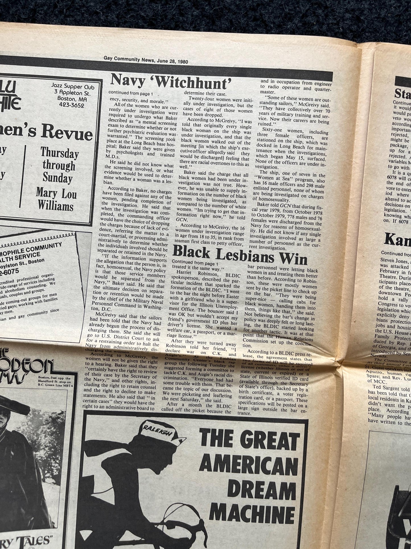 Vintage US Navy Lesbian 1980s LGBT Newspaper, LGBTQIA Memorabilia, Queer Gifts Artworks, Lesbian gift, Trans Acceptance, Gay Books Magazine