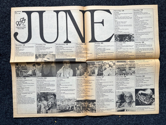 Vintage 1980s California Gay Rights Newspaper, LGBTQIA Memorabilia, Queer Gifts Artworks, Lesbian gift, Trans Acceptance.