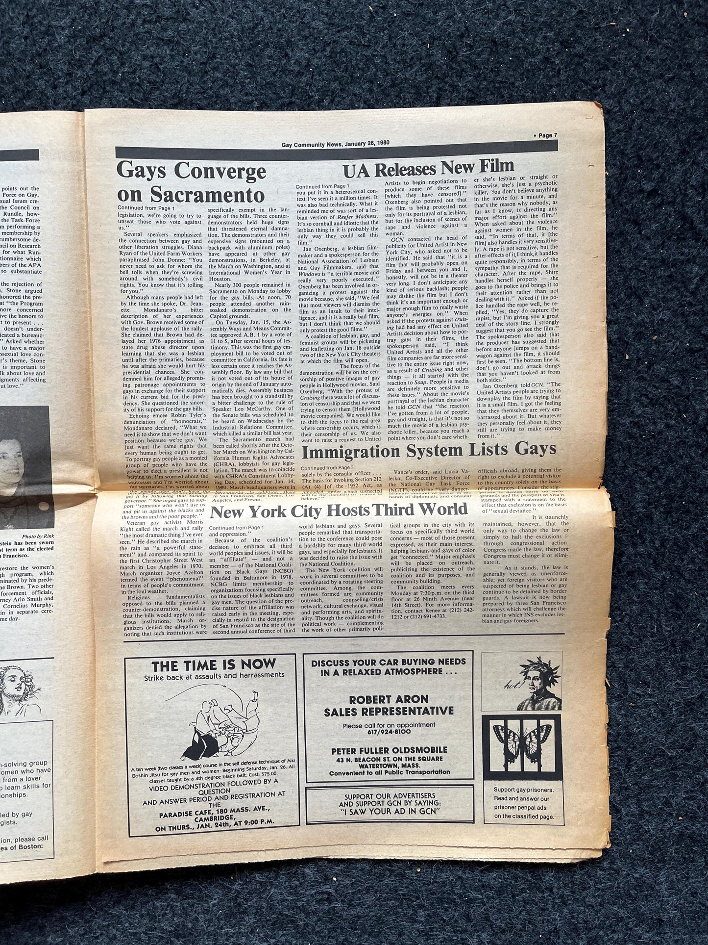 1980s American Lesbian in Paris Newspaper, LGBTQIA Memorabilia, Queer Gifts Artworks, Lesbian gift, Trans Acceptance, Gay Books Magazines,