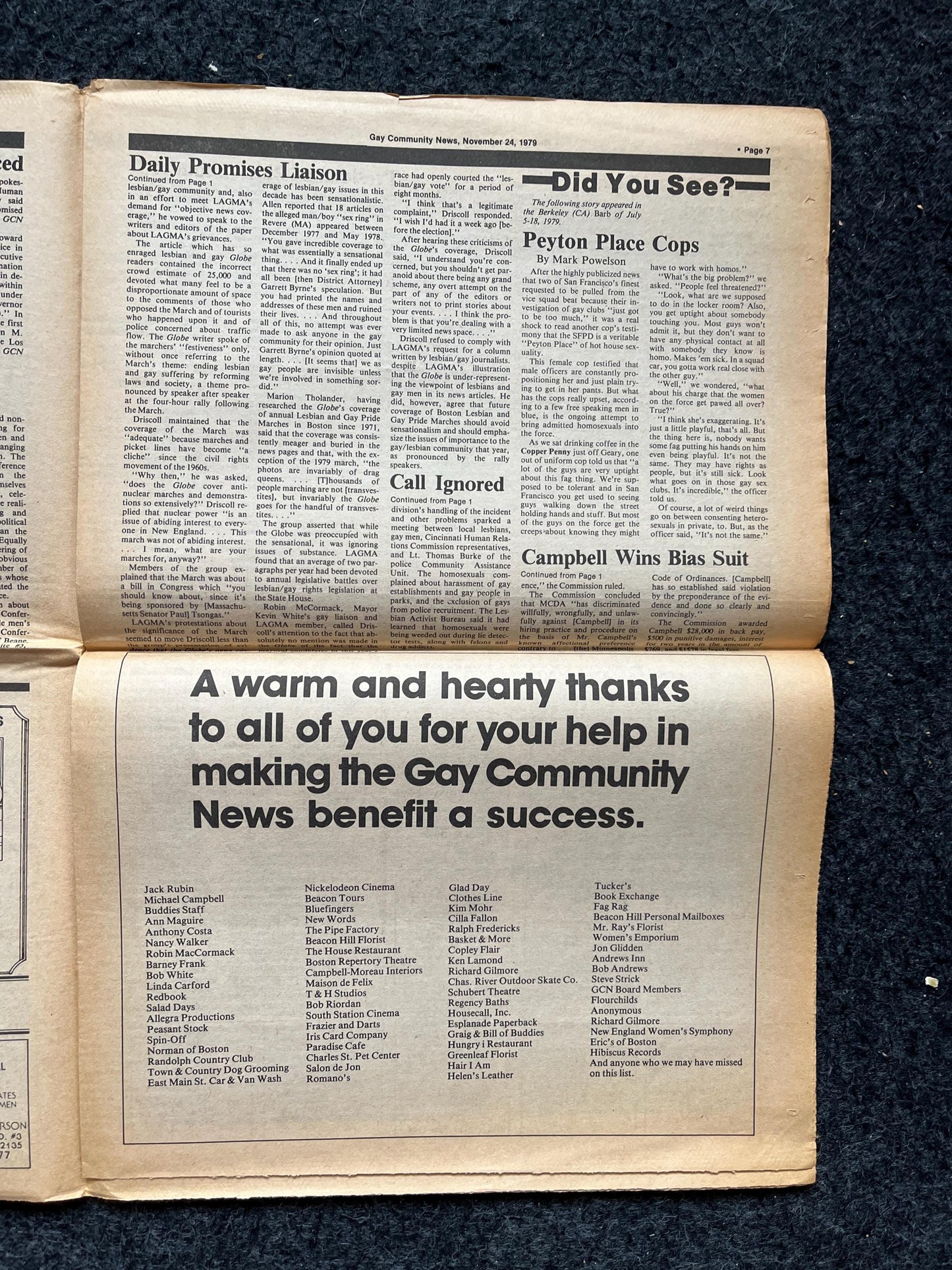 1980s American Lesbian in Paris Newspaper, LGBTQIA Memorabilia, Queer Gifts Artworks, Lesbian gift, Trans Rights, Gay Books Magazines,