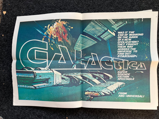 1970s Mediascene Nerdy Magazine Vintage Fanzine Newspaper, Science Fiction & Fantasy, Retro Wall Decor, Nostalgia Gifts, Geeky Collectibles