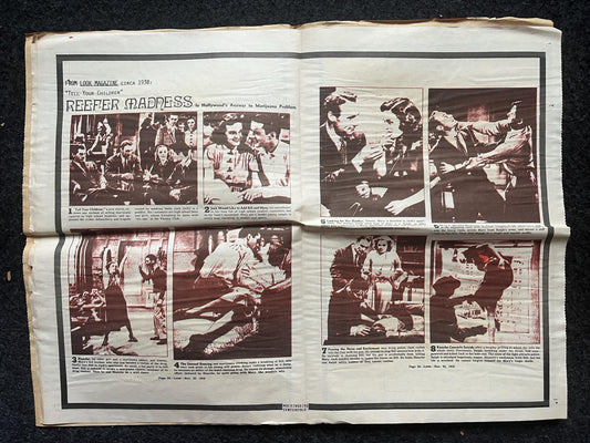 1970s Houston Texas Underground Newspaper The Mockingbird, Houston Far-Left Newspaper, Vintage Newspaper, Texas Wall Decor, Lone Star State,