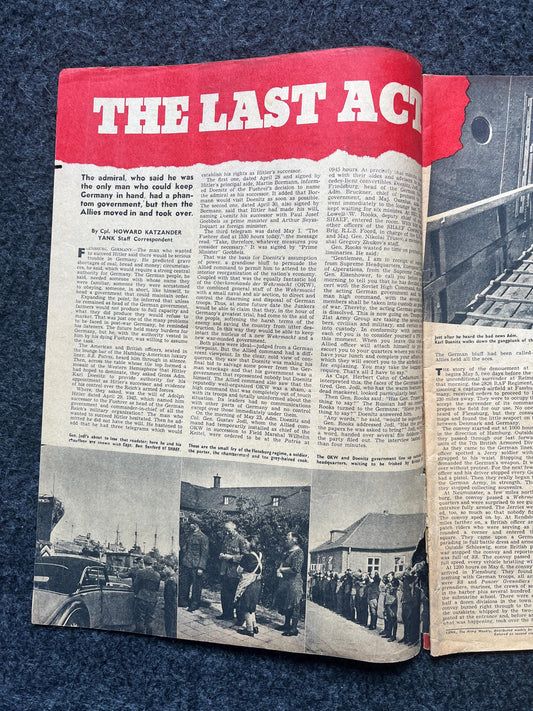 1945 WW2 Yank Magazine Collectible Military Magazine Memorabilia, Gifts for Him, Anniversary Gifts, Vintage Military Wall Decoration, Army