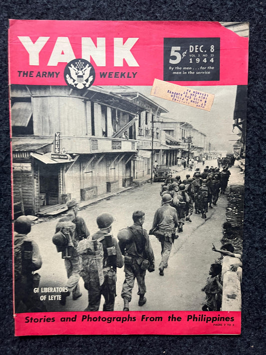 1945 WW2 Yank Magazine Collectible Military Magazine Memorabilia, Gifts for Him, Anniversary Gifts, Vintage Military Wall Decoration, Army