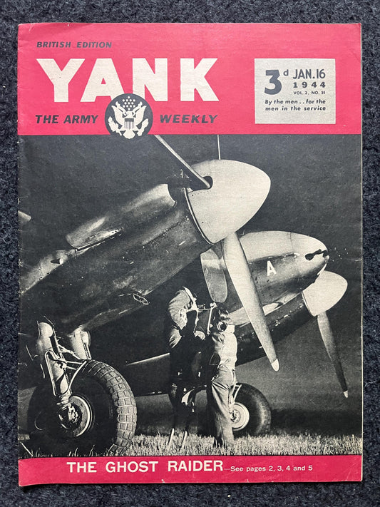 1945 WW2 Yank Magazine Collectible Military Magazine Memorabilia, Gifts for Him, Anniversary Gifts, Vintage Military Wall Decoration, Army