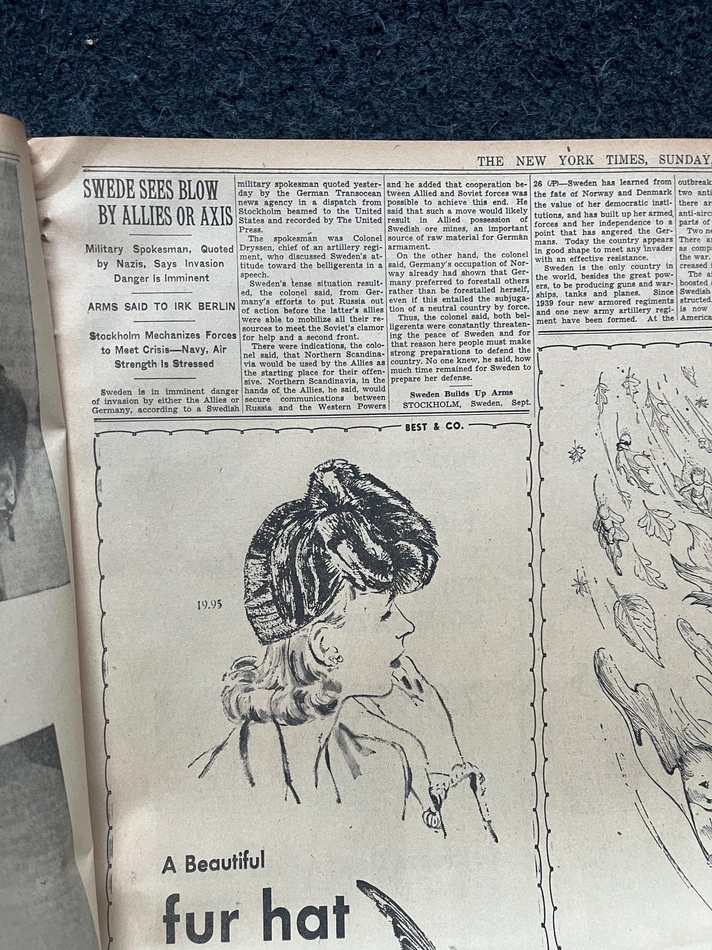 1942 Battle For Stalingrad, Operation Barbosa, WW2 German Invasion of Russia, Original Newspaper, Military Gifts, Russian decor, WW3, USSR