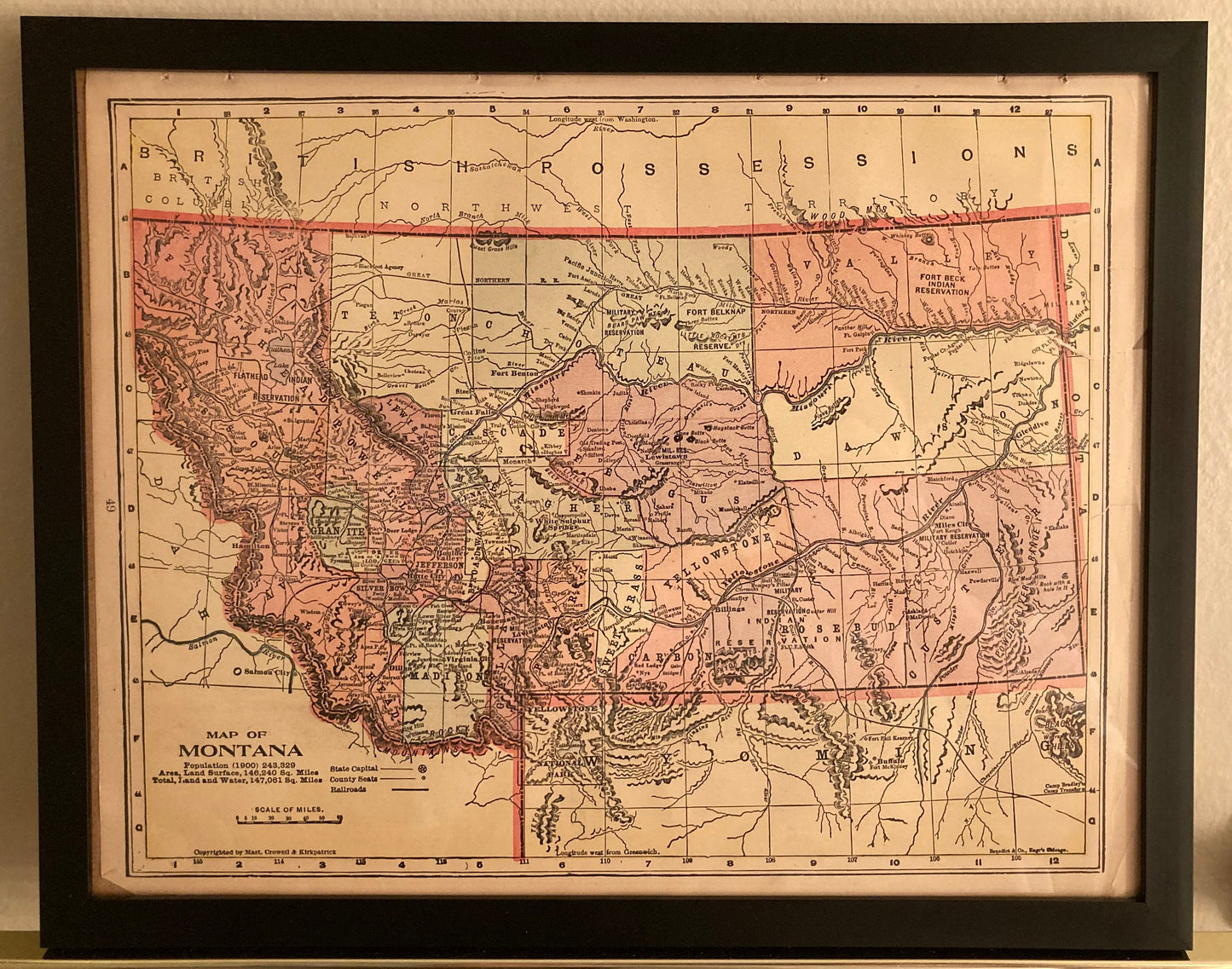 Original 1906 Double sided Map of Maine and South America - Antique Framed Or Unframed Map – American Cartography Vintage Atlas Map Wall