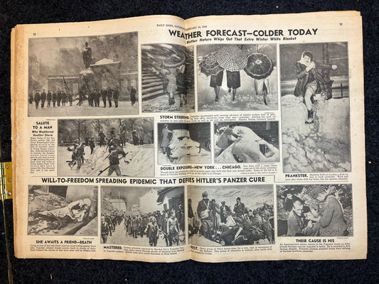 1944 World War 2 5th Army Invades Anzio Beachhead – Battle of Anzio Operation Shingle – Allied Capture of Rome Italy – Original Vintage