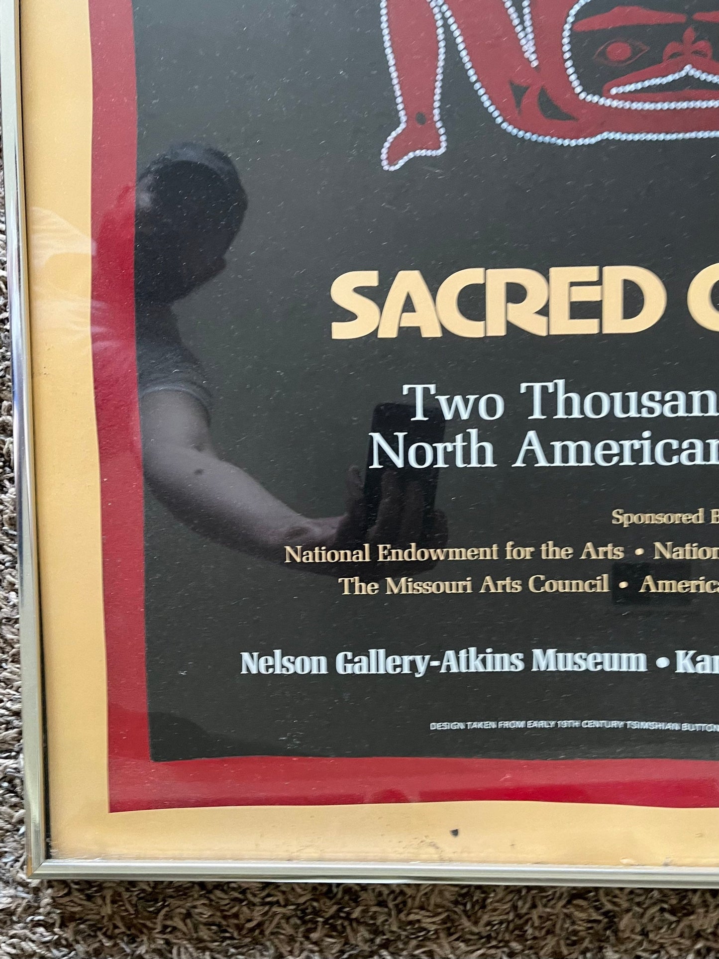 1977 Original Native American Poster Artwork - Sacred Circles Nelson Atkins Museum Poster Indian Artwork and Imagery - Native American Art