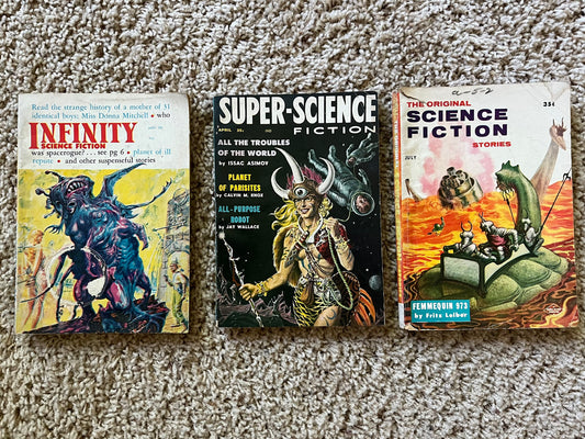 Original 1950s Science Fiction and Horror Stories -Fantastic Stories - SciFi Stories and Vintage Art - Space and Monster Magazines