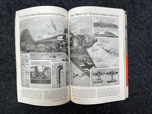 WW2 Battle For Africa -Vintage Popular Science Magazines, World War 2 Memorabilia, Train Memorabilia, Train Locomotive Gifts, Paperback