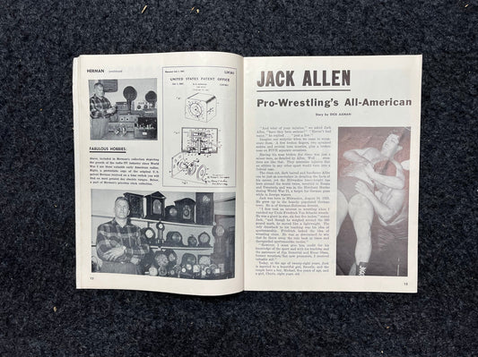 Original 1950s Professional Wrestling Magazine, Acting Performance Memorabilia, Kayfabe Art, Wrestling Gifts, Vintage Sports Memorabilia, Ch