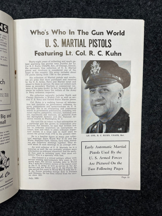 1950s Military Gun Magazine - Vintage Gun Magazines, Gifts for Hunters Men, 1950s Magazines, Military memorabilia gifts, Gun collectibles
