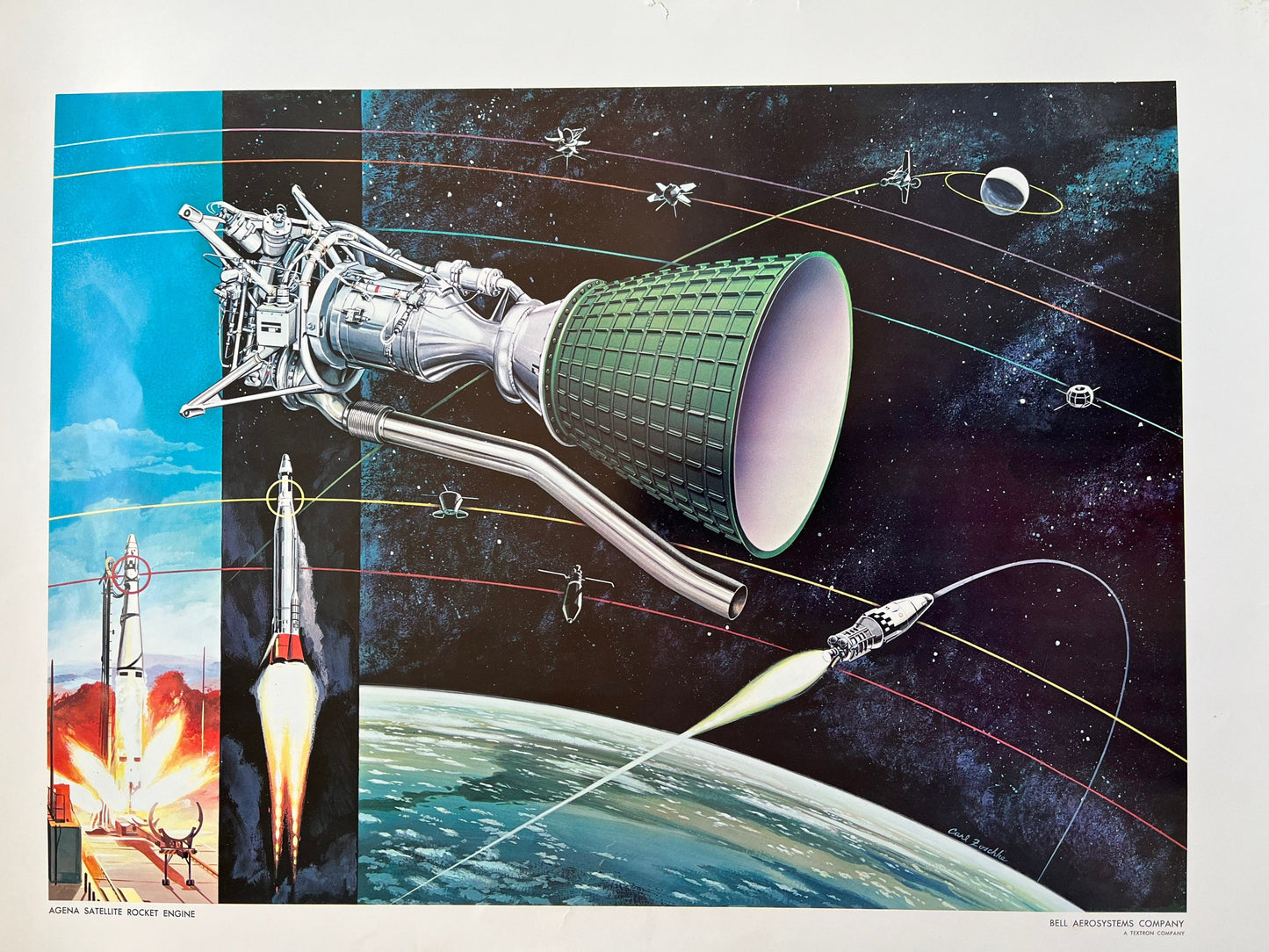Original 1960s Bell AeroSystems Print
