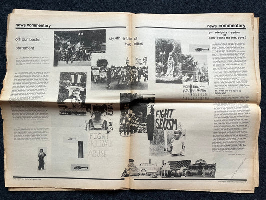 1970s Off Our Backs Feminist Newspaper, 2nd Wave Feminism, LGBT Memorabilia, Feminist Gifts, Female Empowerment, Gifts for Women, Womens