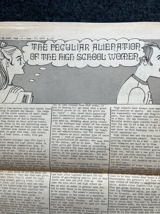 Vintage 1970s Feminist Newspaper, Everywoman 2nd Wave Feminism, LGBT Memorabilia, Feminist Gifts, Female Empowerment, Gifts for Women, Women