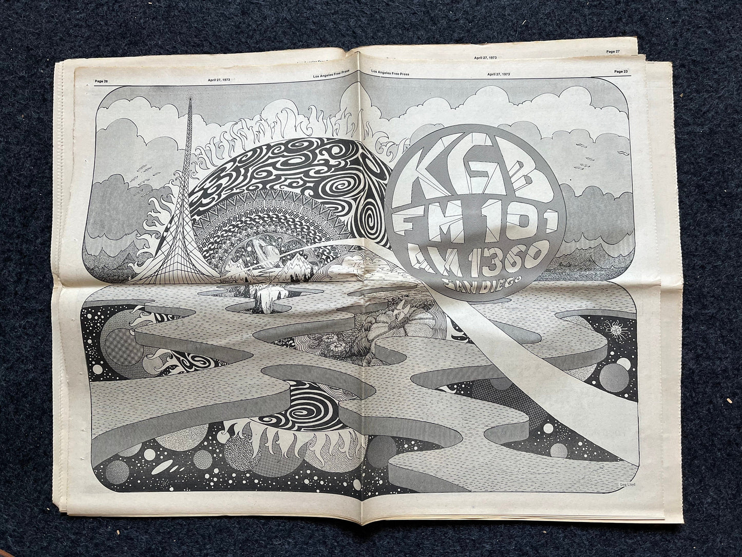 1970s CounterCulture LGBT Los Angeles Free Press, Black Panther Party, Underground Far-Left Newspaper, Vintage Newspaper, Original Newspaper