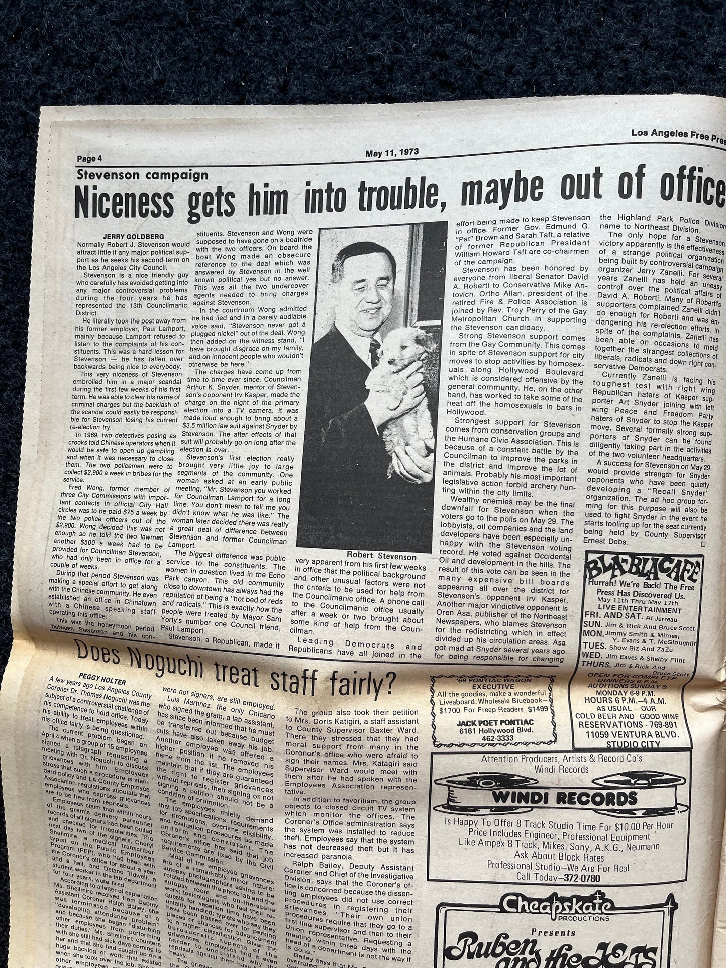 1970s CounterCulture LGBT Los Angeles Free Press, Black Panther Party, Underground Far-Left Newspaper, Vintage Newspaper, Original Newspaper