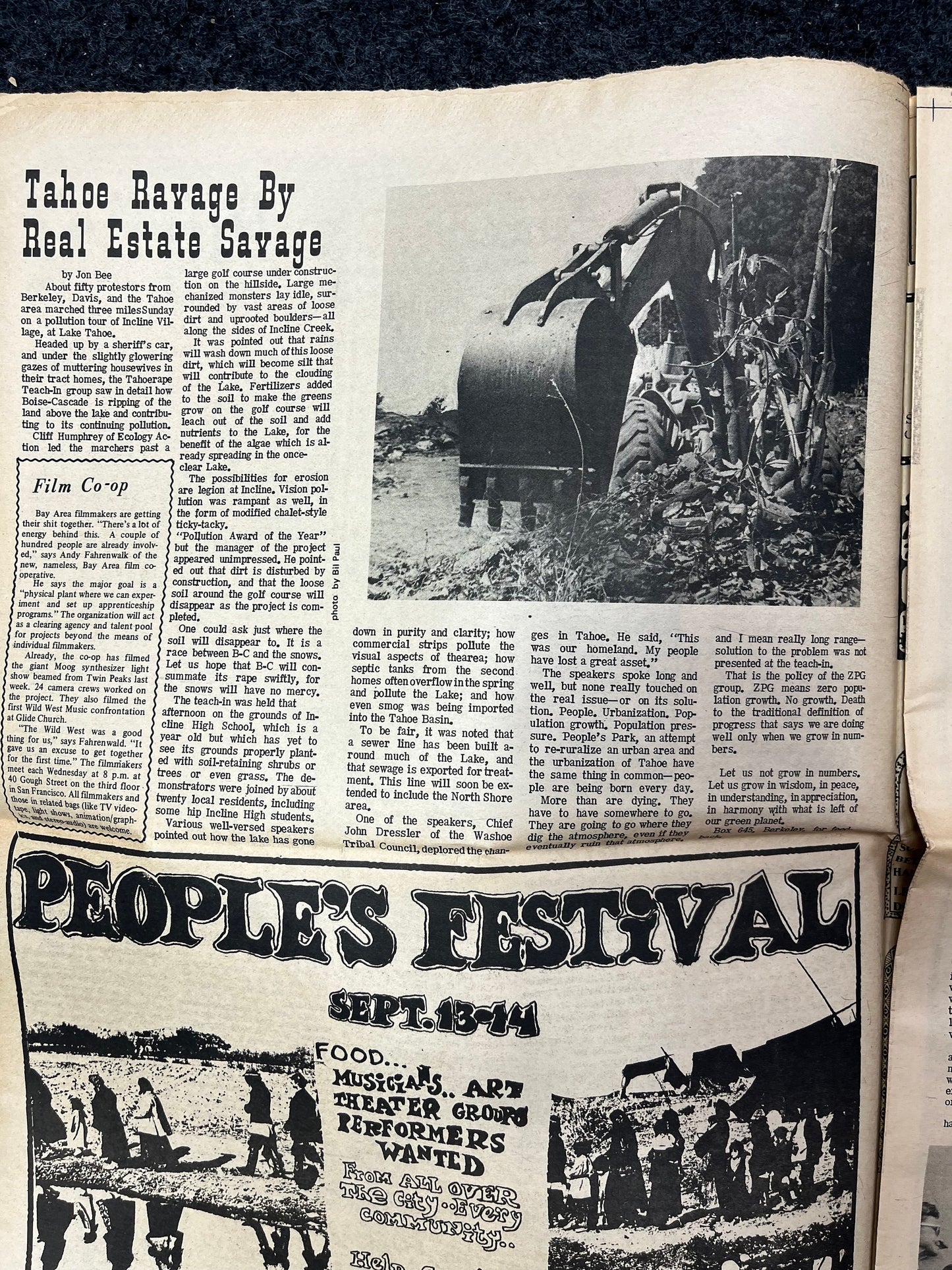 1970s Ho Chi Min Vietnam, Berkeley Tribe CounterCulture, Black Panther Party, Underground Newspaper, Vintage Newspaper, California