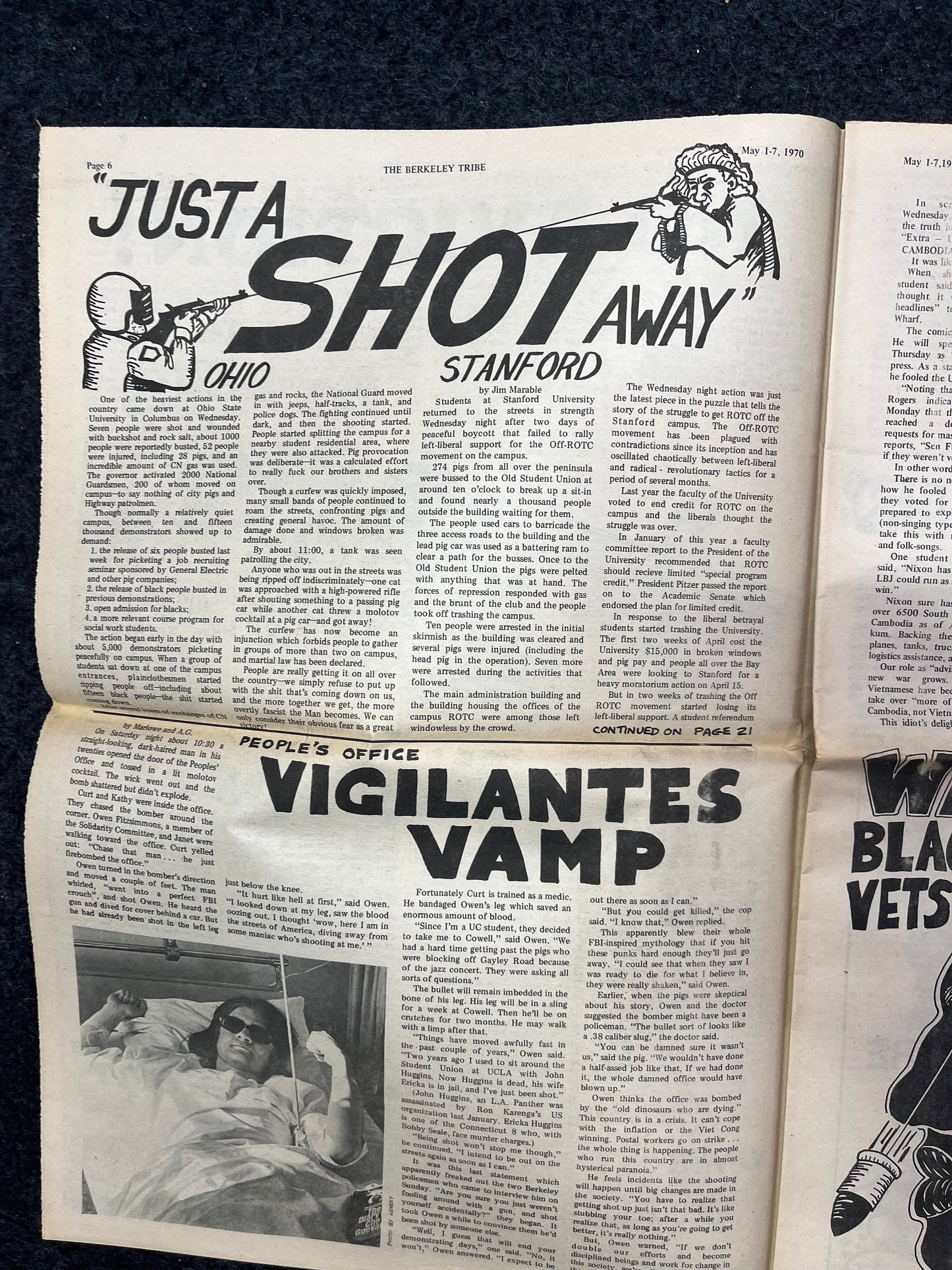 1970s Berkeley Tribe CounterCulture, Black Panther Party, Underground Newspaper, Vintage Newspaper, San Francisco California