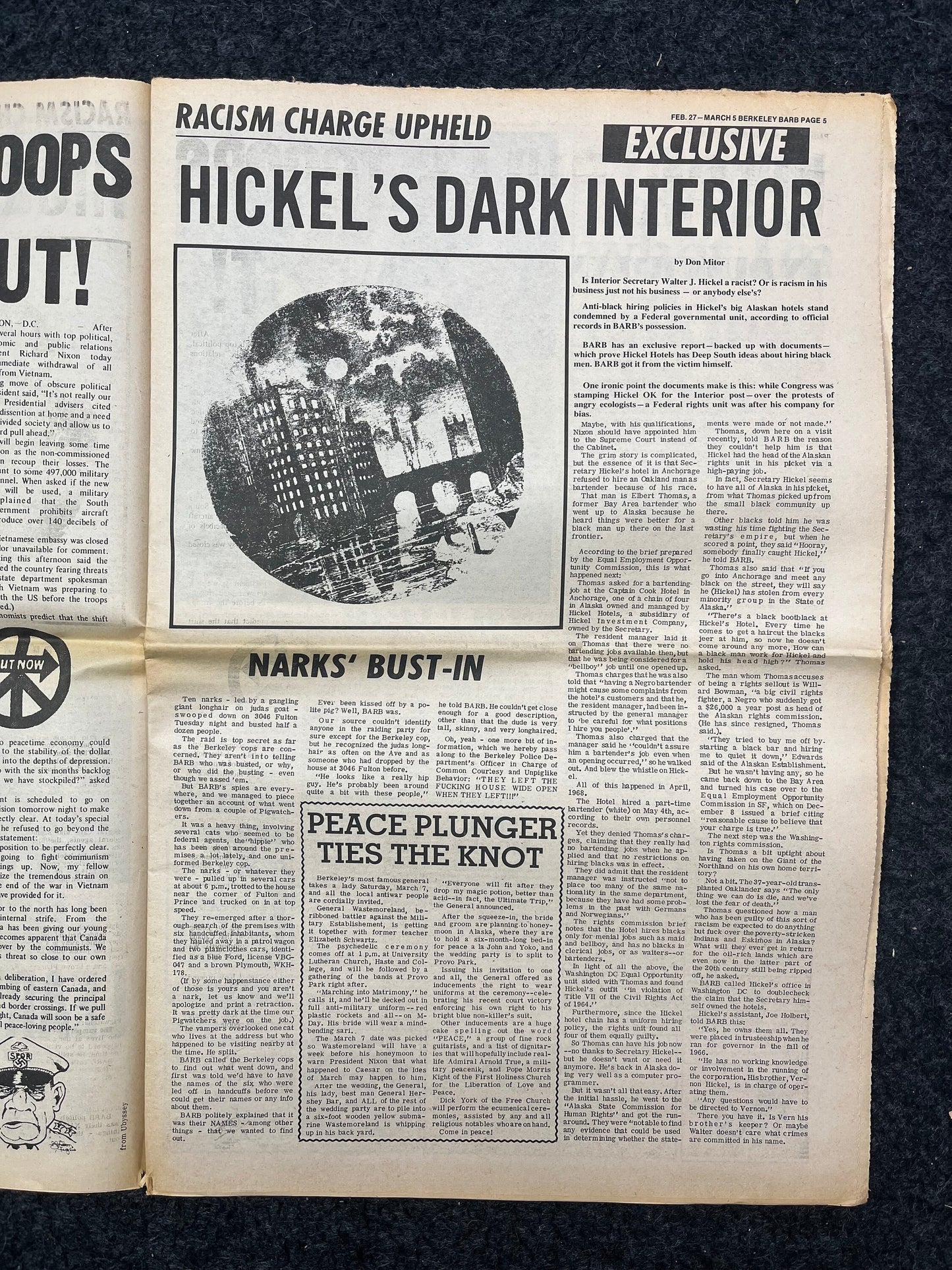 1970s Berkeley Tribe CounterCulture, Black Panther Party, Underground Newspaper, Vintage Newspaper, San Francisco California