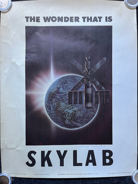 1971 Vintage NASA Science Fiction Poster by Frank Freas, Vintage Space Wall Decor, Gifts for Nerds Geeks, Space and SciFi Gifts, Apollo