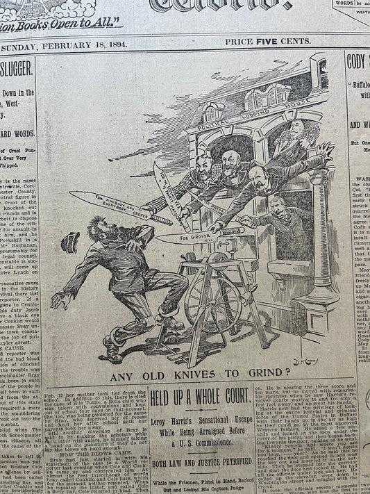 1894 Buffalo Bill Fights Fred May