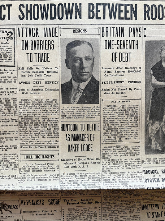 1933 FDR vs US Senate New Deal - Great Depression Dustbowl – New Deal Era Relief and Climate Activism, President Gifts, Political Gifts