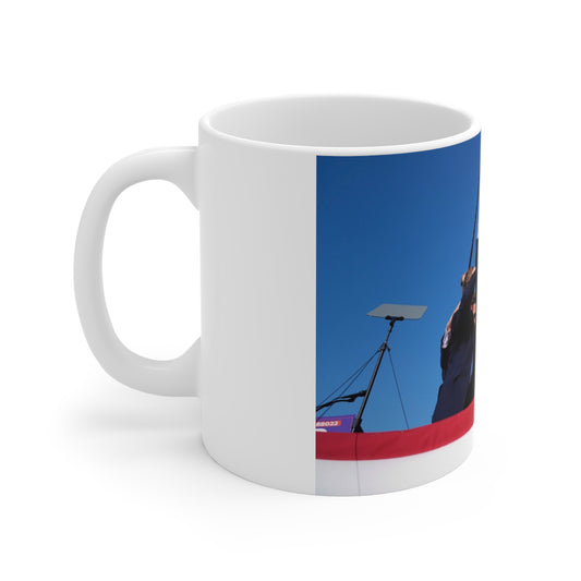 DONALD TRUMP SURVIVES Commemorative MAGA MUG, Coffee Cup, President Gifts,