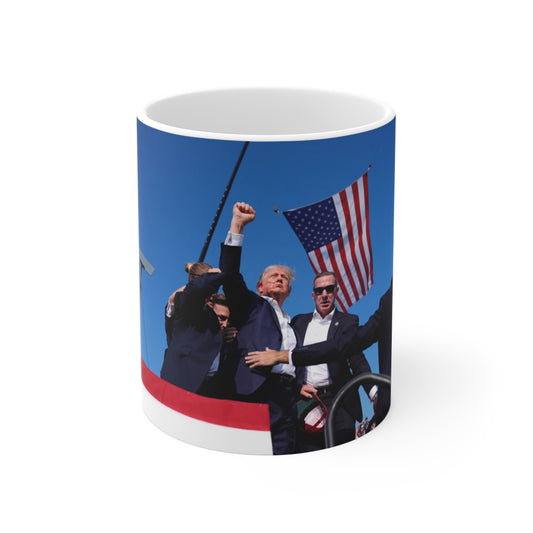 DONALD TRUMP SURVIVES Commemorative MAGA MUG, Coffee Cup, President Gifts,