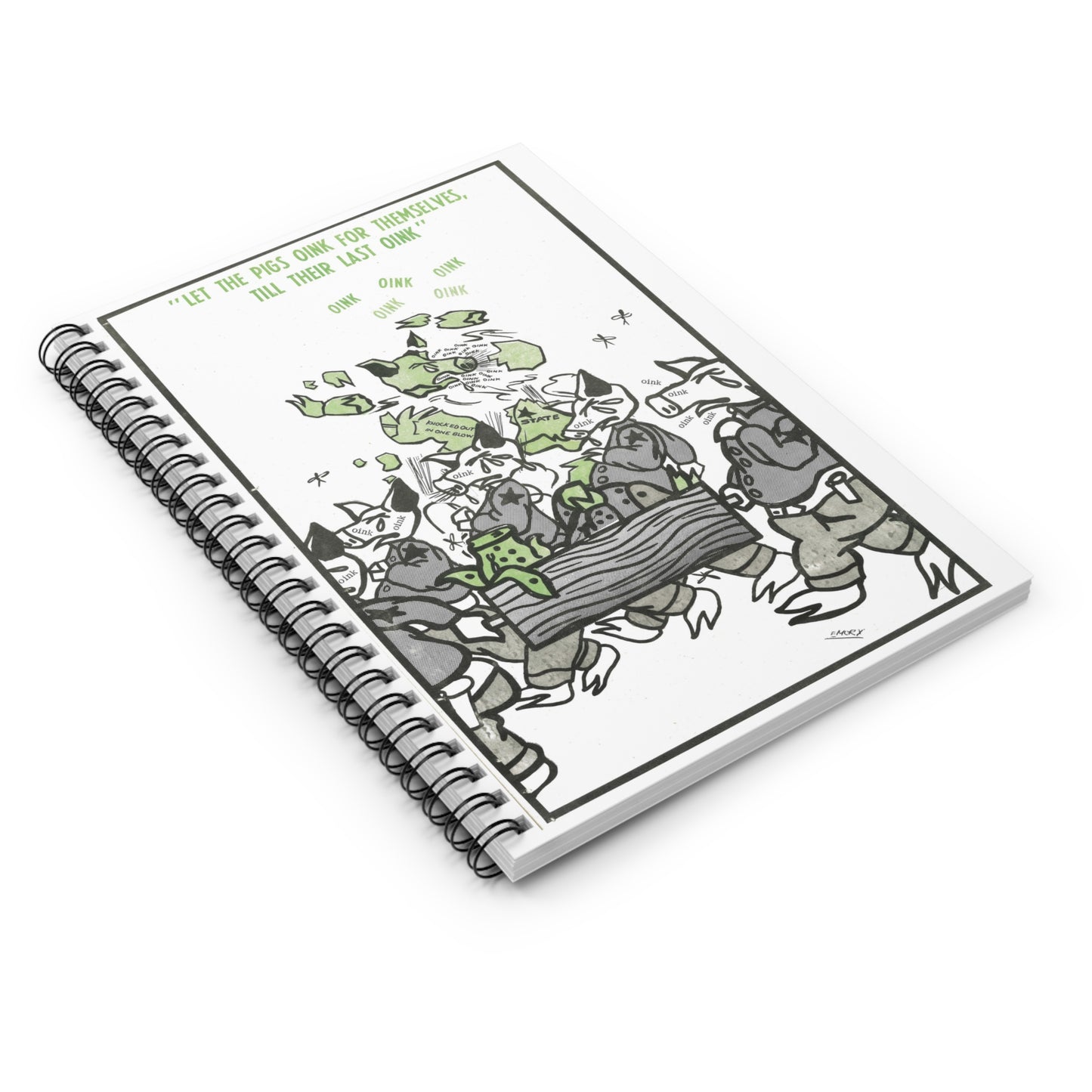 Black Panther Spiral Notebook, Education Art Civil Rights Memorabilia, Teaching Student Gifts