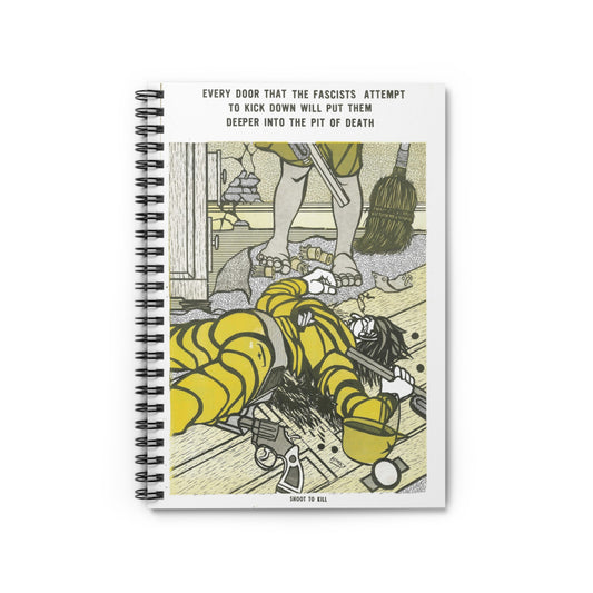 Black Panther Spiral Notebook, Education Art Civil Rights Memorabilia, Teaching Student Gifts
