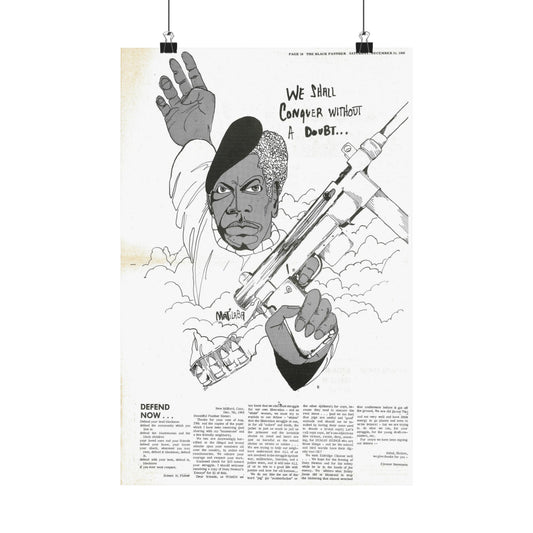 1970s Black Political Party Propaganda Poster,