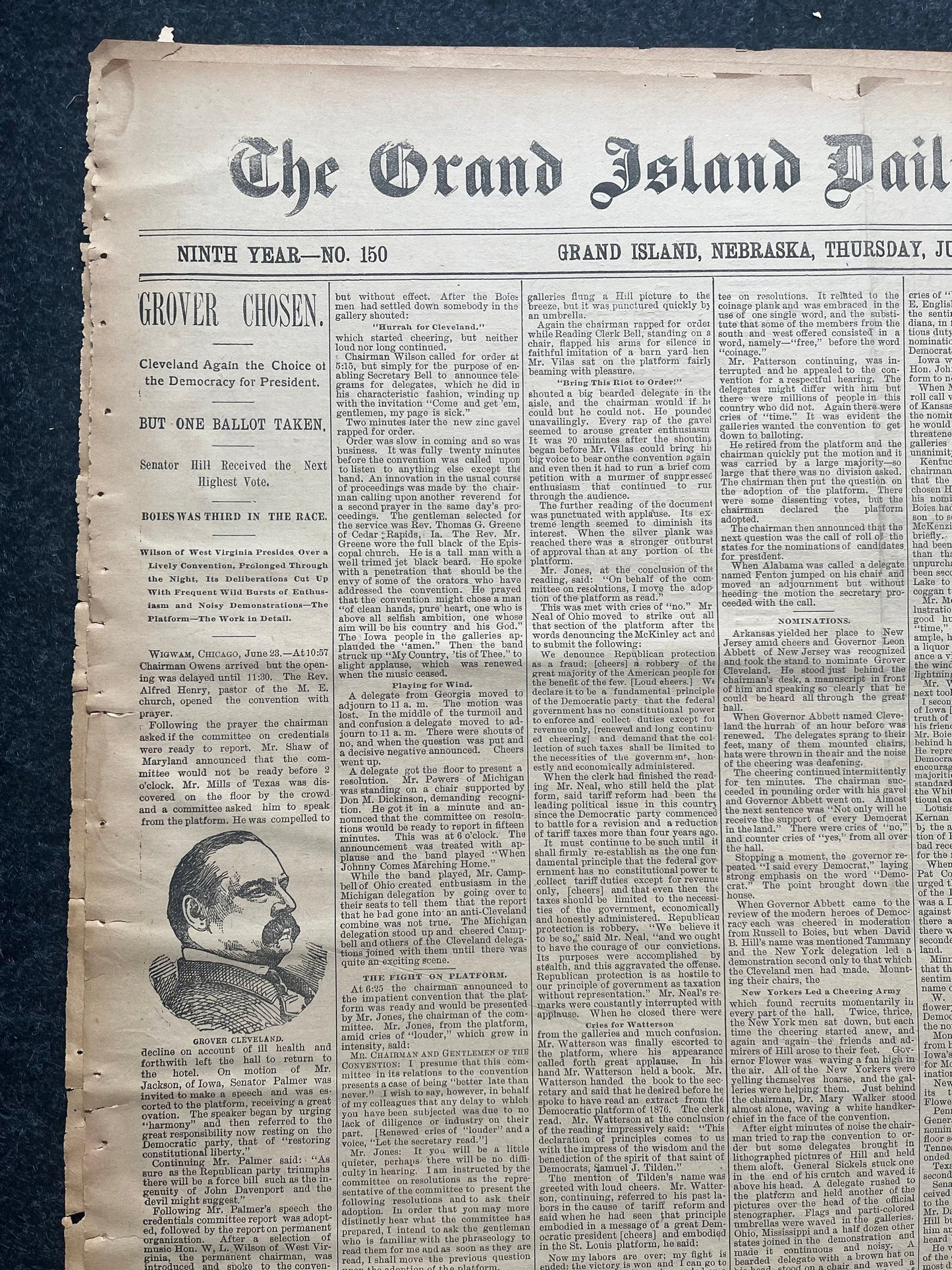 1892 Grover Cleaveland Democrat New York - US Presidential Election History, William McKinley, US Election History, Victorian Era Politics,